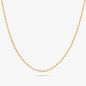Corrente Malha Bolinha Bide em Ouro Amarelo 18K
