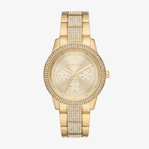 Relógio Michael Kors Feminino em Aço Dourado e Brilhos MK7292/1DN