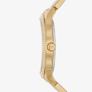 Relógio Michael Kors Feminino em Aço Dourado e Brilhos MK7292/1DN