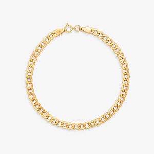 Pulseira Malha Groumet em Ouro Amarelo 18k - 18cm