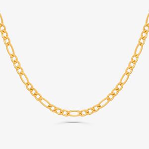 Corrente Malha Groumet em Prata 925 com Banho de Ouro Amarelo 18k - 60 cm