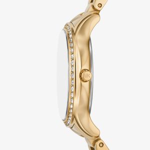 Relógio Michael Kors Feminino em Aço Dourado e Brilhos MK4822/1DN