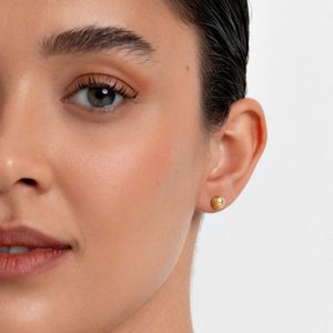 Brinco Esfera em Ouro Amarelo 18k - 7 mm