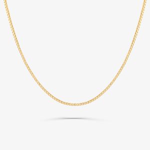 Corrente Malha Veneziana em Ouro Amarelo 18k - 45 cm