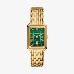 Relógio Fossil Feminino em Aço Dourado e Mostrador de Malaquita ES5341/1DI