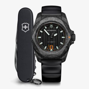 Relógio Victorinox Masculino I.N.O.X. Automatic com Caixa de Carbono em Silicone Preto