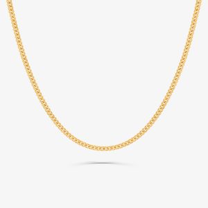Corrente Malha Groumet em Ouro Amarelo 18k - 45 cm