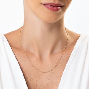 Corrente Malha Rabo de Raposa em Ouro Amarelo 18k - 45cm