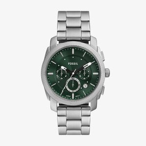 Relógio Fossil Masculino Cronógrafo em Aço e Mostrador Verde FS6079/1KN