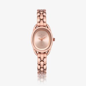 Relógio Monte Carlo Feminino Oval em Aço Rosé