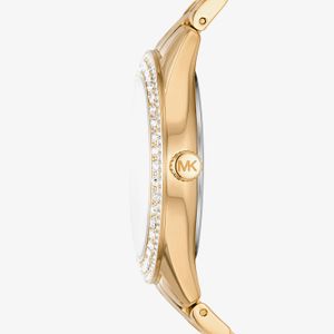 Relógio Michael Kors Feminino em Aço Dourado e Brilhos MK4709/1DN