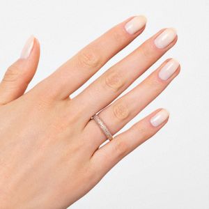 Anel com Diamante em Ouro Rosé 18k