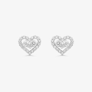 Brinco com Diamantes em Ouro Branco 18k