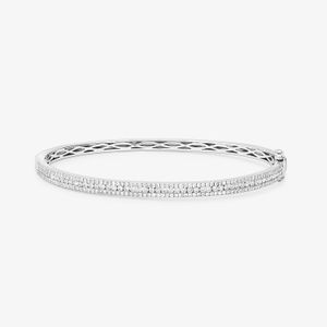 Pulseira com 168 pontos de Diamantes em Ouro Branco 18k - 17 cm