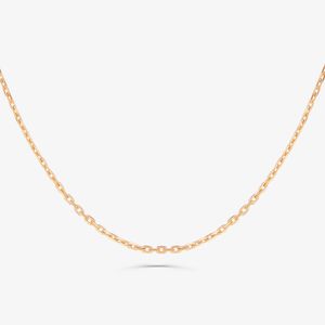 Corrente Malha Cartier em Ouro Rosé 18k - 60 cm