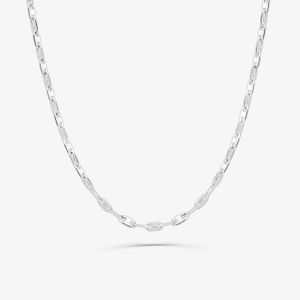 Corrente Malha Piastrinni em Ouro Branco 18k - 70 cm