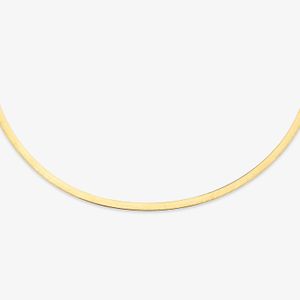 Corrente Malha Laminada em Ouro Amarelo 18k - 45 cm