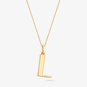 Pingente Letra L em Ouro Amarelo 18K