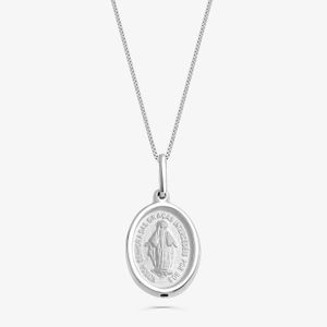 Pingente Medalha Milagrosa Nossa Senhora das Graças em Prata 925