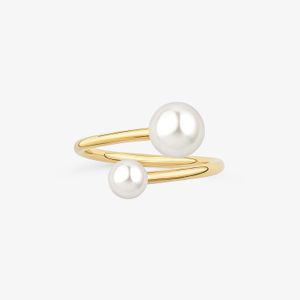 Anel com Pérola em Ouro Amarelo 18K