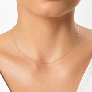 Corrente Malha Groumet  em Ouro Amarelo 18k - 40cm