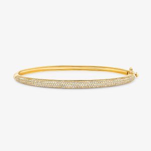 Pulseira com Diamantes em Ouro Amarelo 18K - 18 cm