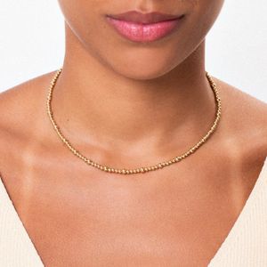 Colar Esferas em Prata 925 com Banho de Ouro Amarelo 18k
