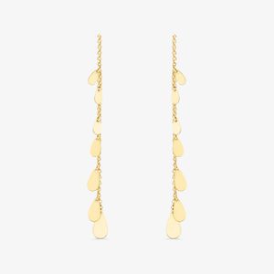 Brinco Maxi Gotas Articuladas em Ouro Amarelo 18k