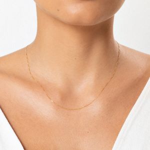 Corrente Malha Veneziana em Ouro Amarelo 18k - 45 cm