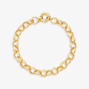 Pulseira Malha Elo Português em Ouro Amarelo 18K - 19cm