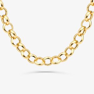 Corrente Malha Elo Português em Ouro Amarelo 18K - 45cm
