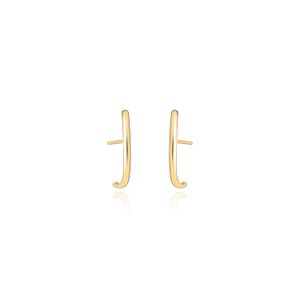 Brinco Ear Hook em Ouro Amarelo 18k