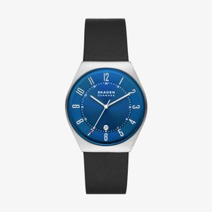 Relógio Skagen Grenen Unissex em Couro Preto SKW6814B1