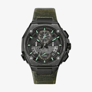 Relógio Bulova Cronógrafo Masculino em Couro 98B355N
