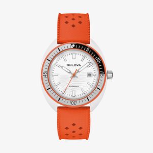 Relógio Bulova Snorkel ‘Clownfish' em Borracha 98B448N