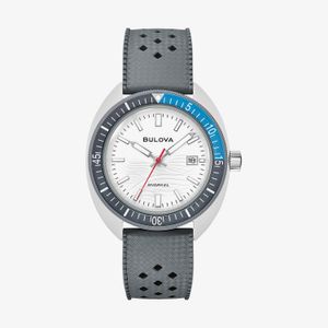 Relógio Bulova Snorkel ‘Great White' em Borracha 98B449N