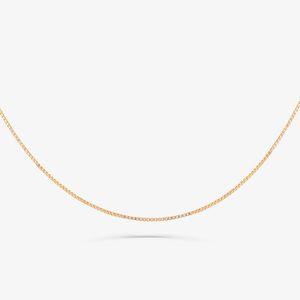 Corrente Malha Veneziana em Ouro Rosé 18k - 40 cm