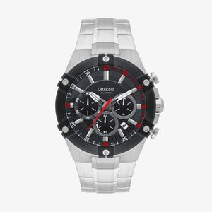 Relógio Orient Solartech Crono Masculino Em Aço MBSSC278