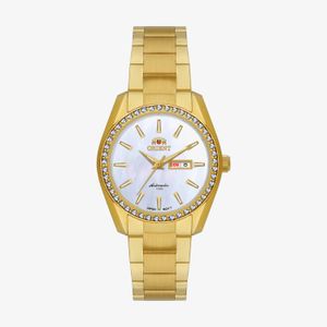 Relógio Orient Automático Feminino Em Aço NH6GG004
