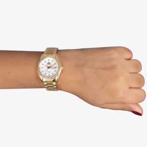 Relógio Orient Automático Feminino Em Aço NH6GG004