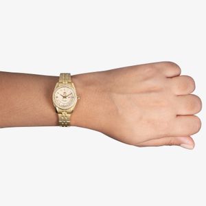 Relógio Orient Automático Feminino Em Aço NH6GG006