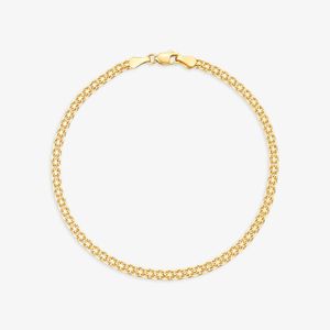 Pulseira Malha Bismarck em Ouro Amarelo 18k - 19cm