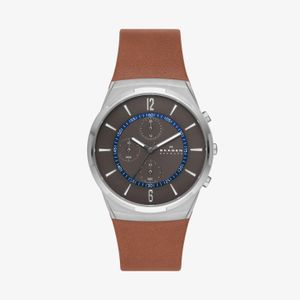 Relógio Skagen Cronógrafo Masculino em Couro Marrom SKW6805B1