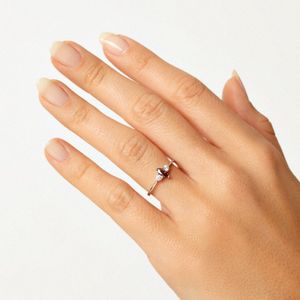 Anel Cravejado em Prata 925