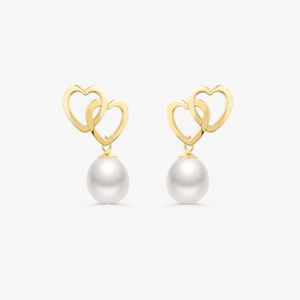 Brinco com Pérola em Ouro Amarelo 18k