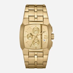 Relógio Diesel Masculino Cliffhanger Chrono Dourado DZ4639B1