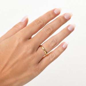 Aliança Anatômica em Ouro Amarelo 18k - 2mm