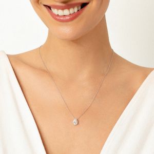 Colar Gota com Topázio em Prata 925